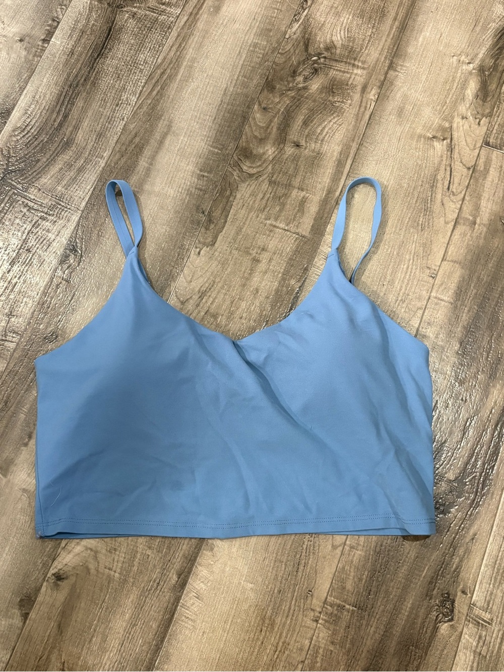 Light Blue Cropped Tank Bralette